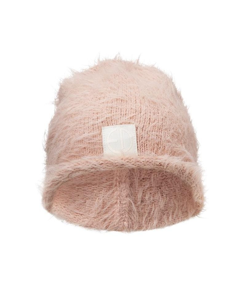 Furry Knit Beanies Elodie Details - Powder Pink, 1-2 roky