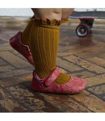 Poco Nido kožené barefoot Mighty Shoes Mary Jane červená