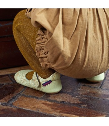 Poco Nido kožené barefoot Mighty Shoes Mary Jane žlutá