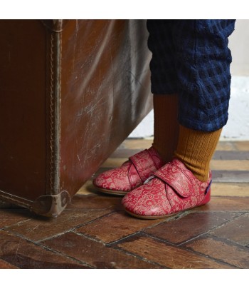 Poco Nido kožené barefoot Mighty Shoes Circus Strap červená