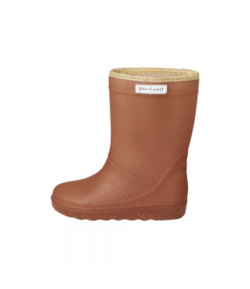 EN-FANT Thermo Boots Leather Brown Glitter