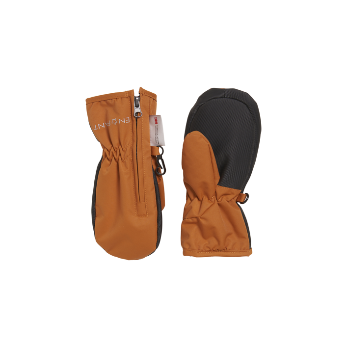 zimní rukavice - palčáky leather brown
