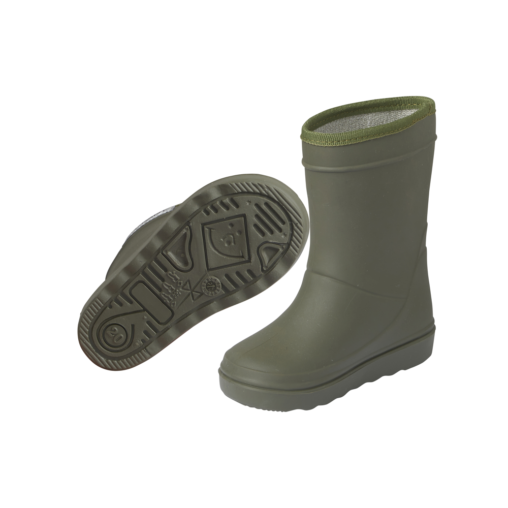 zelené termo holínky en-fant dusty olive